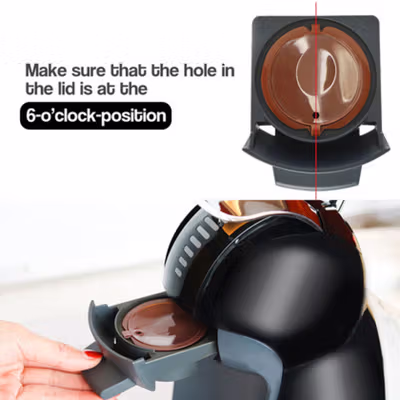 iCafilas Reusable Capsule 1 PCS Compatible for Nescafe Dolce Gusto - F457 - Brown — gambar 4