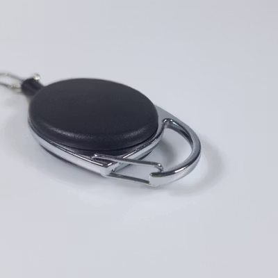 FXM Klip Gantungan Kunci Tali Puller Keychain ID Holder - FX-12 - Black — gambar 4