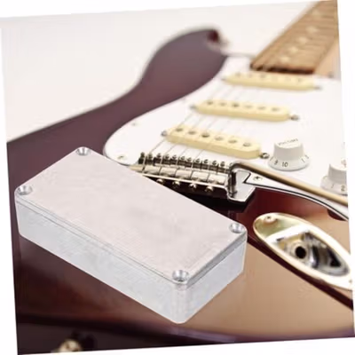 XFDZ Kotak Casing Pedal Efek Gitar Stomp Box Aluminium 112x60x30mm - 1590B - Silver — gambar 4
