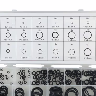 Taffware Karet Rubber O-Ring Seal Tightening Repair Kit 225 PCS - E436 - Black — gambar 4