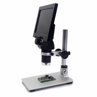 Taffware Mikroskop Digital 12MP 1200X Monitor 7 Inch with Metal Stand - G1200 - Silver — gambar 4