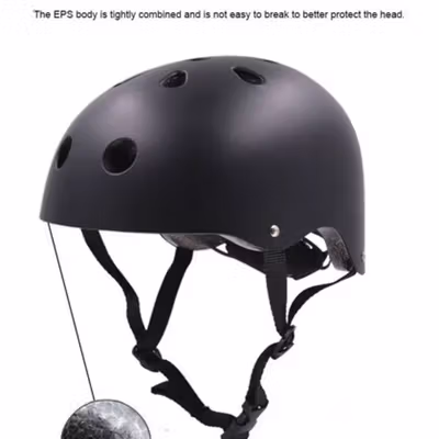 KUYOU Helm Sepeda Anak Kids Cycling Helmet S - K15 - Black — gambar 4
