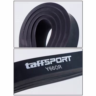 TaffSPORT Resistance Band Pull Up Fitness Gym Yoga Pilates Latex Size L - Y66OR - Black — gambar 4
