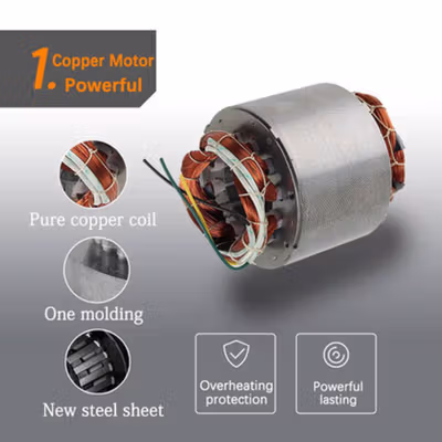 GUOSFAN Pompa Minyak Oli Submersible Diesel Pump 12V 51mm - BXG38 - Silver — gambar 4