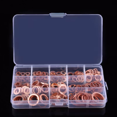 Lissony Ring Baut Gasket Bolt and Nut Flat Ring Tembaga M5-M20 280 PCS - L2280 - Golden — gambar 4