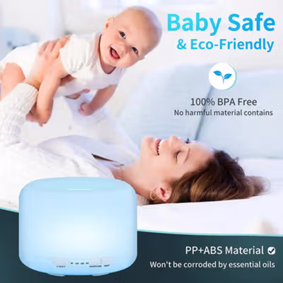 SZTLH Air Humidifier Mini Ultrasonic Diffuser Speaker Bluetooth 500ml - SZ-A1 - White — gambar 4