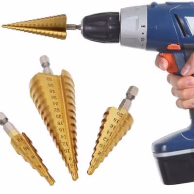 Taffware Mata Bor Spiral Drill Bits Titanium Coated 3 PCS - Golden — gambar 4