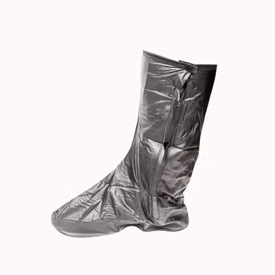 Rhodey Pelindung Sepatu Anti Hujan Reusable Rain Boot Cover XL - JY-819A - Black — gambar 4