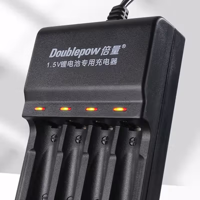 Doublepow Charger Baterai 4 Slot AA AAA Li-Ion USB - DP-L152 - Black — gambar 4
