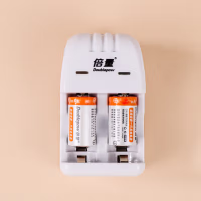 Doublepow Charger Baterai Rechargeable 2 Slot CR2 with CR2 2 PCS - DP-K06 - White — gambar 4
