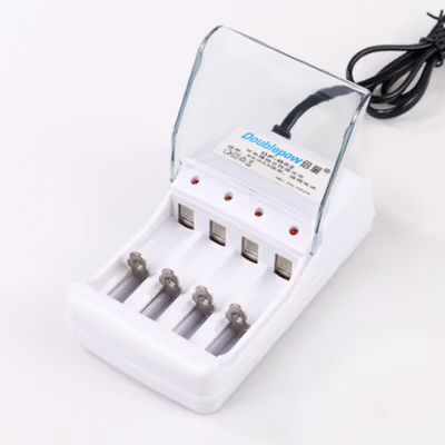 Doublepow Charger Baterai Rechargeable 4 Slot AA AAA with AAA 4 PCS - DP-B02 - White — gambar 4