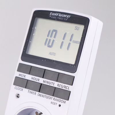 Taffware Stop Kontak Timer Switch Digital 10 Program EU Plug 16A 230V - KWE-TM02-EU - White — gambar 4