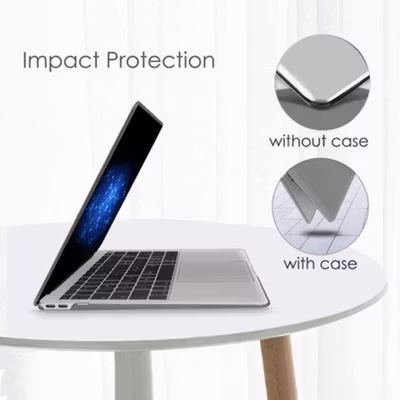 Batianda Hard Crystal Matte Case Cover Macbook Air 13 Inch A1932 A2179 - Black — gambar 4