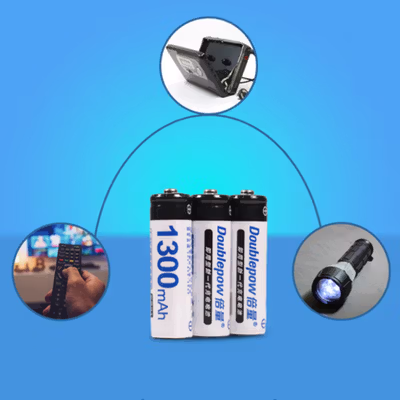 Doublepow Baterai Isi Ulang AA Ni-MH Button Top 1300mAh 1.2V 4 PCS - DP-AA780 - White — gambar 4