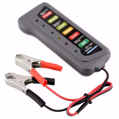 Tirol Tester Baterai Digital Battery Checker 12V 6 LED - BJ-803 - Black — gambar 4