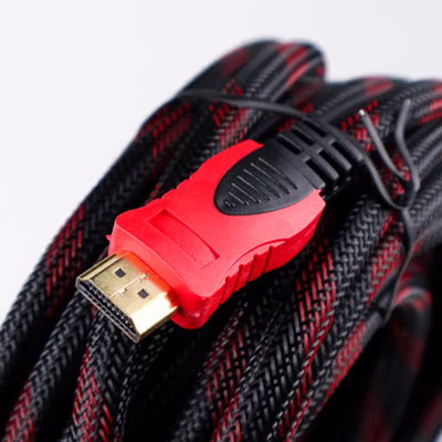 High Speed HDMI to HDMI Cable OD7.3mm Gold Plated 1080P 10M - HYX - Black — gambar 4