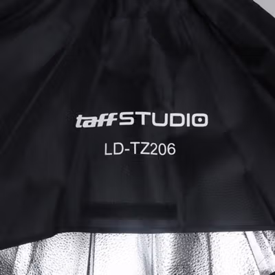 TaffSTUDIO Payung Softbox Reflektor Umbrella 60x90cm E27 Single Socket - LD-TZ206 - Black — gambar 4