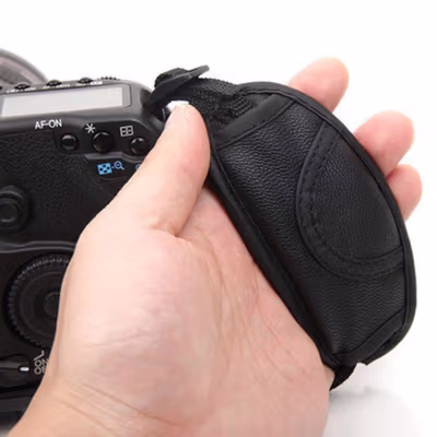 TOAZOE Hand Grip Wrist Strap Camera DSLR Leather for Nikon Canon - TZ-42 - Black — gambar 4