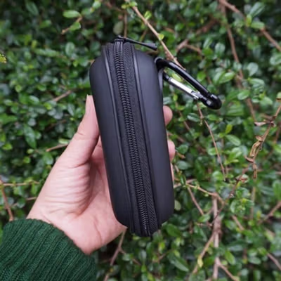 Hardcase EVA Protective Bag untuk Kamera Aksi Action Cam Earphone TWS - VBG-E10 - Black — gambar 4
