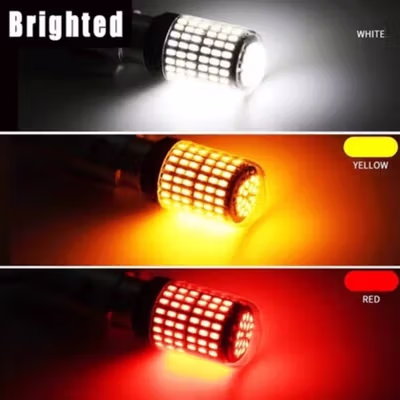 ASLENT Lampu Sein Mobil Rem Reverse LED T20 7443 21W 144 SMD - AL20 - Red — gambar 4