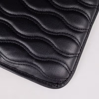 LOEN Armrest Sandaran Tangan Mobil Cushion Cover Pad Kulit PU - C3988 - Black — gambar 4