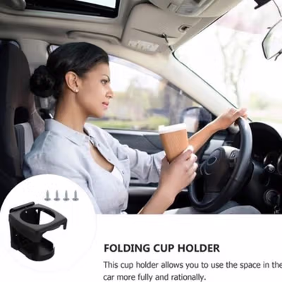 RJT Car Cup Holder Dudukan Tempat Minum Gelas Mobil Multifungsi - RL-328 - Black — gambar 4