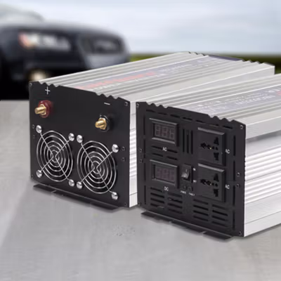 Taffware Power Inverter Mobil Pure Sine Wave DC 12V to AC 220V 6000W - NBQ6000W - Silver — gambar 4