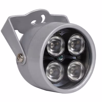 Lampu IR Infrared Night Vision Illuminator 4 LED for CCTV - PT4040 - Silver — gambar 4