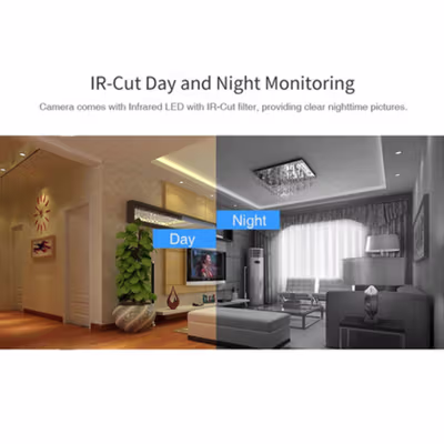 Yisfream Kamera CCTV Indoor Mini WiFi IP Camera IR Detection 480P - Y-36 - Black — gambar 4