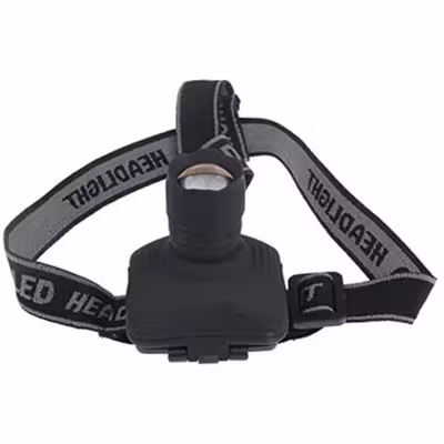 ASB Senter Kepala Headlamp Flashlight Waterproof Zoom 3W - TK17 - Black — gambar 4