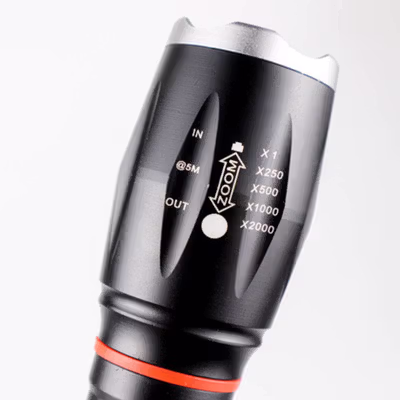 TaffLED Senter LED Cree XM-L T6 Zoom Waterproof IP65 8000 Lumens - E17 COB - Black — gambar 4