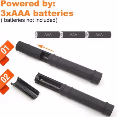 TaffLED Senter LED COB Flashlight Magnetic 250 Lumens - BC12 - Black — gambar 4