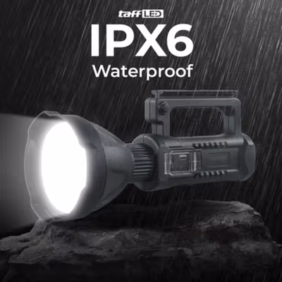 TaffLED Senter LED XHP50 Rechargeable Waterproof 1000 Lumens - W590 - Black — gambar 4