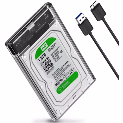 Taffware Hard Drive SSD Enclosure 2.5 Inch USB 3.0 to USB Micro B 3.0 - WX537 - Transparent — gambar 4