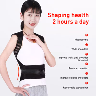ALL FIT IN Alat Terapi Punggung Korektor Postur Magnetic Compress XL - YG292 - Black — gambar 4