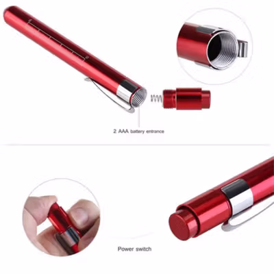 TaffLED Medical Light Pen Senter LED Medis Cek Mata Flashlight - Ti4 - Black — gambar 4