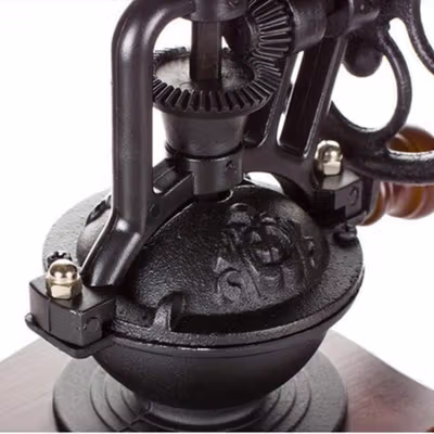 One Two Cups Alat Penggiling Kopi Manual Coffee Grinder Wood 30g - CW85532 - Black — gambar 4