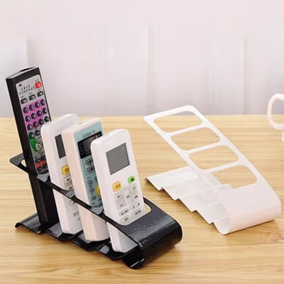 eTya Remote Control Stand Holder Rak Remot Model Susun 4 Slot - 34057 - Black — gambar 4