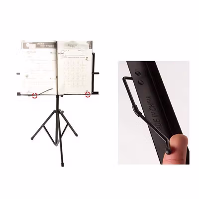 TaffSTUDIO Stand Partitur Sheet Musik Lipat Portabel - CM-001 - Black — gambar 4