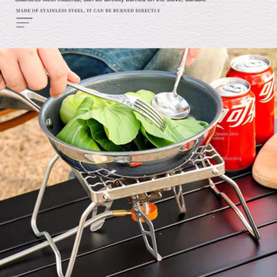 Dikecloud Jaring Panggangan Lipat Foldable Grill Net Stainless Steel - DK13 - Silver — gambar 4