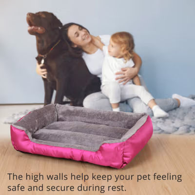 Kasur Tempat Tidur Anjing Kucing Soft Warm Dog Cat Bed Size M - Gray — gambar 4