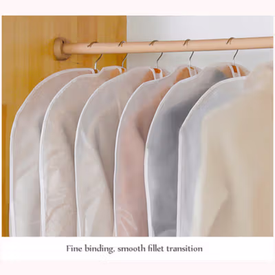 TaffHOME Cover Pakaian Anti Debu Dustproof Cloth Organizer PEVA 1 PCS 60x120cm - PE2 - Transparent — gambar 4