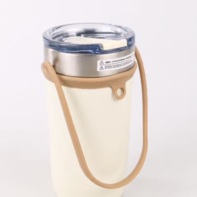 Botol Minum Tumbler Air Panas Dingin Stainless Steel 550ml - TS-8766 - White — gambar 4