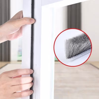 TaffHOME Lis Strip Pintu Door Noise Insulation Dusting Tape 5Mx9mmx9mm - KK-061 - Gray — gambar 4