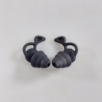 TaffSPORT Penutup Telinga Earplug Noise Reduction 3 Layer - VO70 - Black — gambar 4