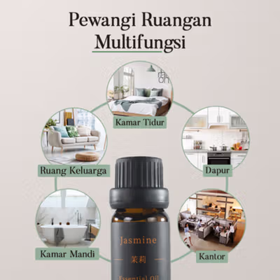 INKEEY Essential Oil Fragrance Minyak Aromatherapy 10ml Jasmine - IK077 - Black — gambar 4