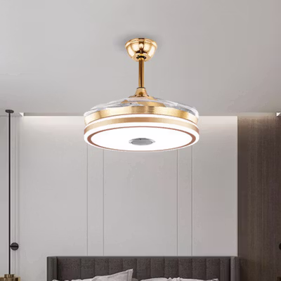 SOVE Kipas Angin Gantung Lampu LED Tri Color Bluetooth Music 42 Inch - SW-84 - Golden — gambar 4