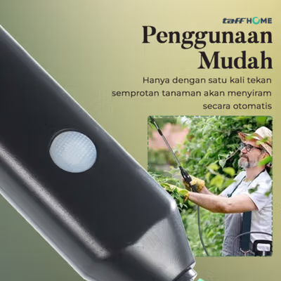 TaffHOME Semprotan Tanaman Elektrik Garden Spray Gun Rechargeable 5L - ST-516 - Blue — gambar 4