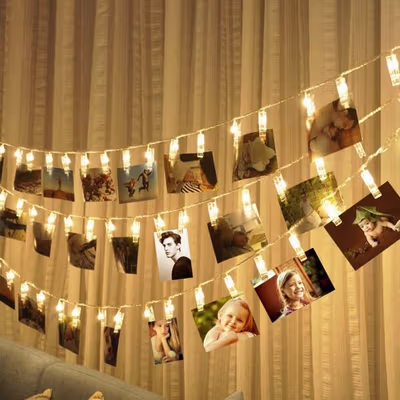 ANBLUB Lampu Hias Tumblr String Lights Clip Waterproof 20 LED 2M - 0606 - Warm White — gambar 4
