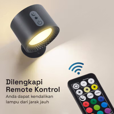 Fealive Lampu Hias Dinding Double Side Rechargeable RGB 3 Color 5W - BD01 - Black — gambar 4